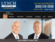 Tablet Screenshot of lynchlawyers.com